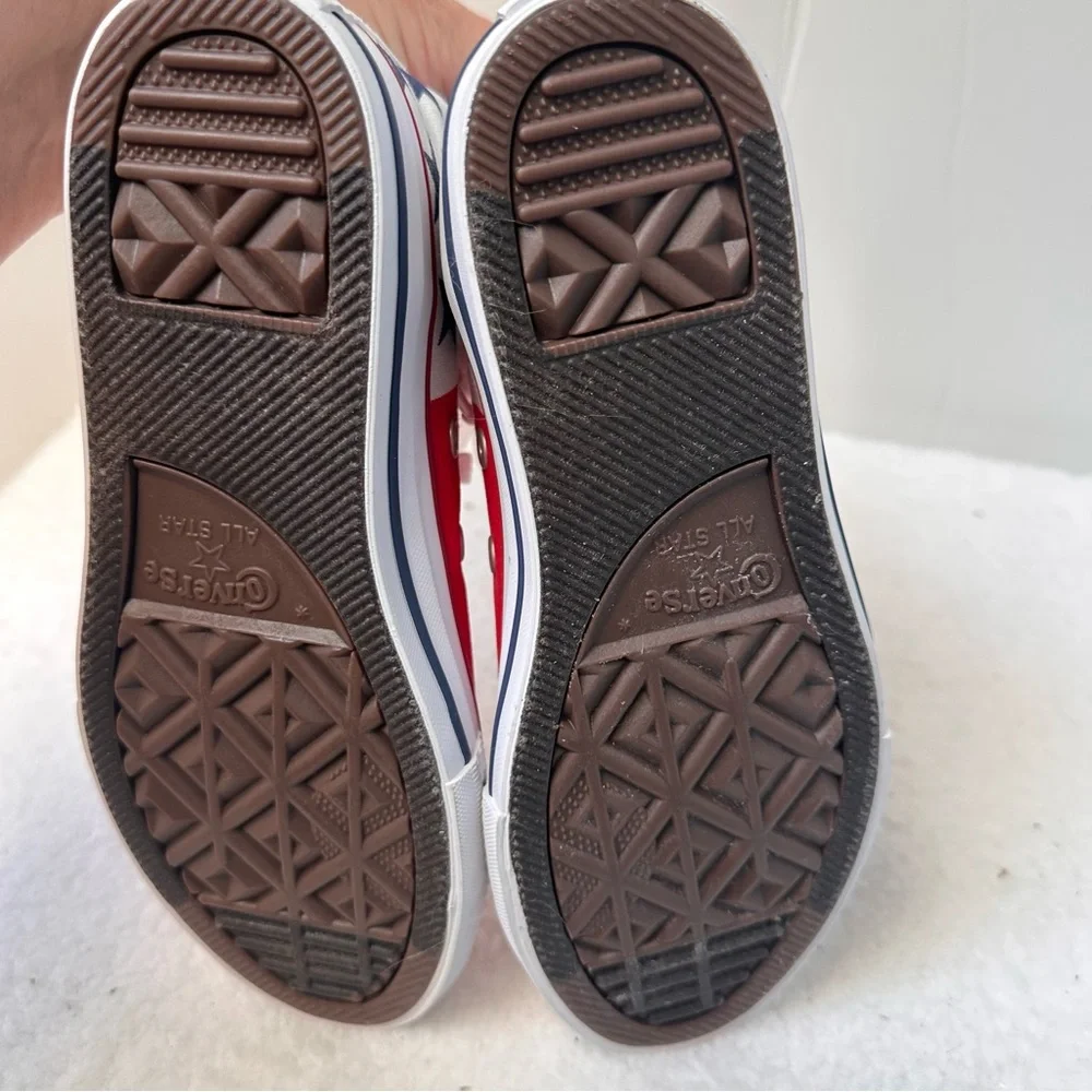 Converse Kids Red, White, and Blue High-Top Sneakers